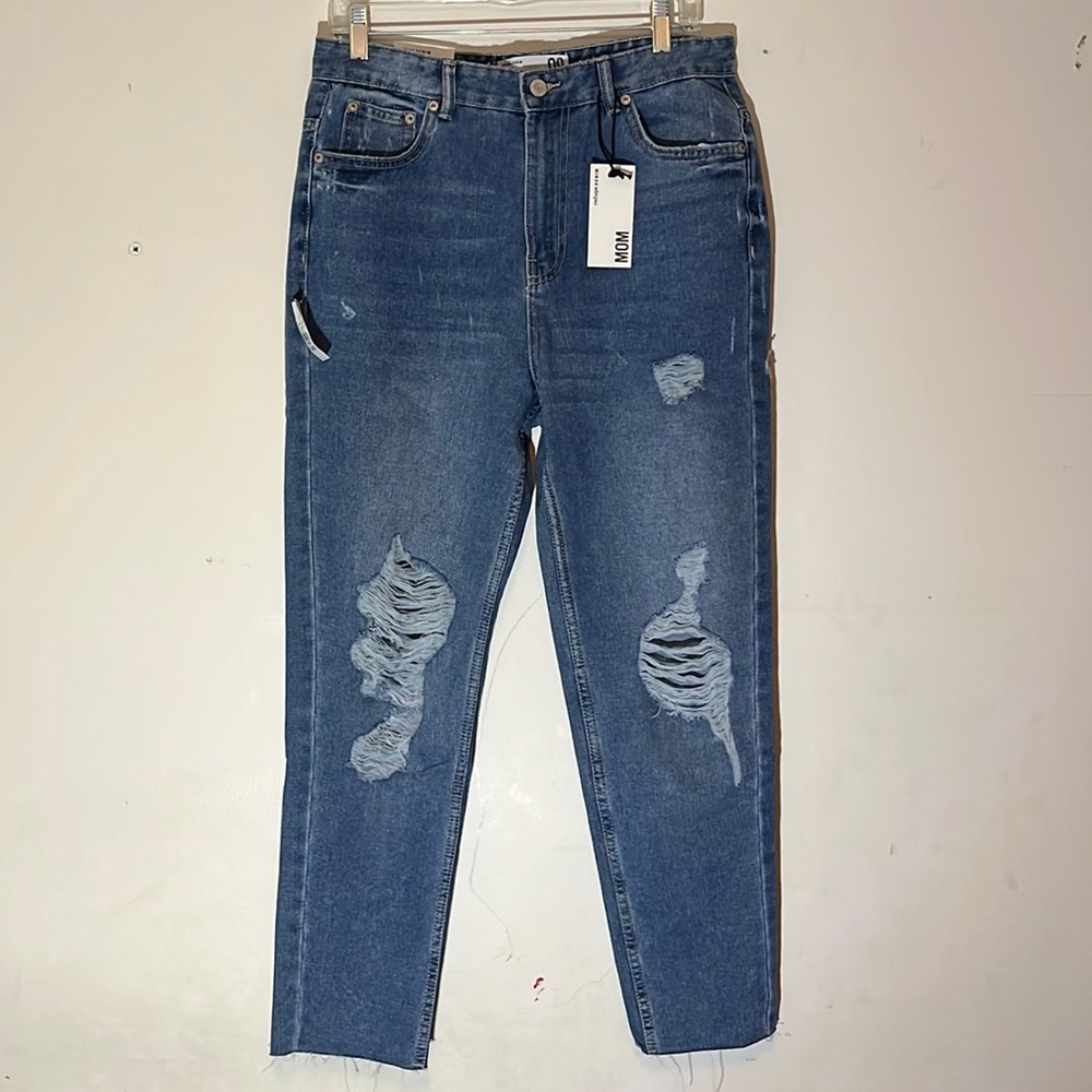 Vintage Style High Rise Mom Jeans